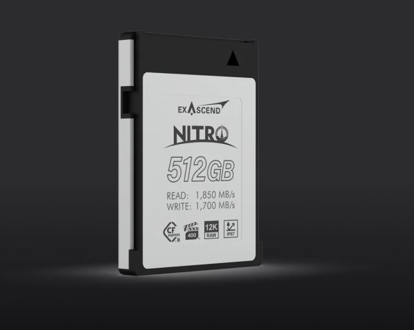 Представлена карта-памяти Exascend Nitro CFexpress 512GB c сертификатом VPG400