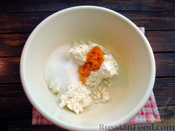 Рулетики из лаваша с творожно-морковной начинкой (в духовке)