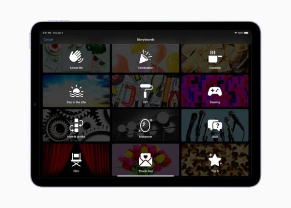 Apple добавила функцию раскадровок в iMovie